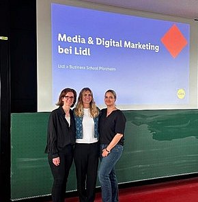 Gruppenbild Prof. Dr. Nadine Lindstädt-Dreusicke, Lale Karadas und Maxi Hofmann 