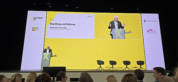 Wie jedes Jahr eröffnete Ministerpräsident Winfried Kretschmann den Kongress