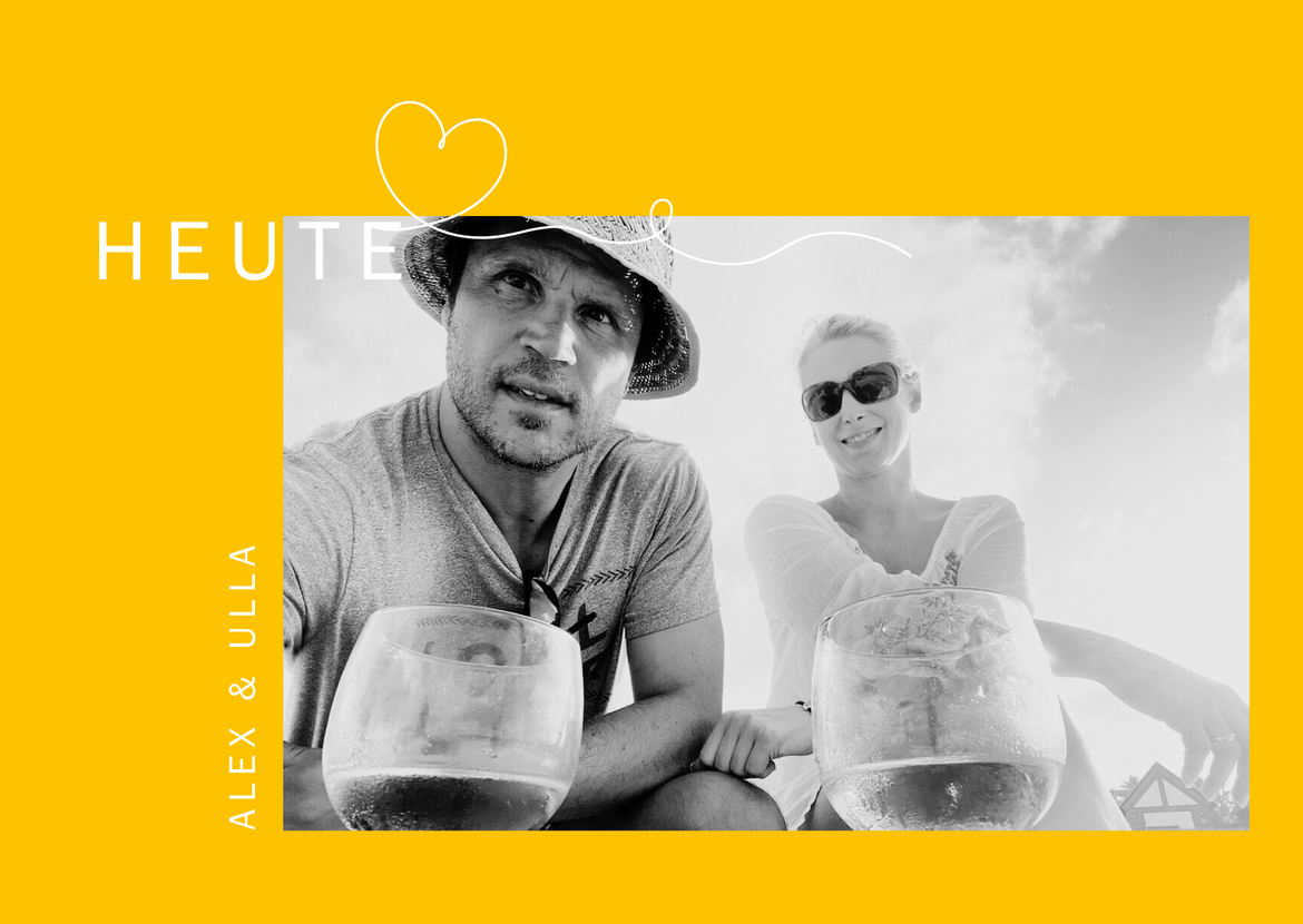 Paar Ulla und Alex mit einem aktuellen Foto aus dem Urlaub.