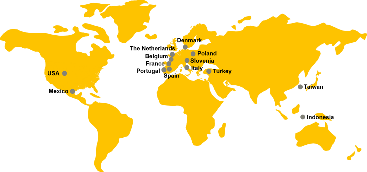 Map Partner Universities