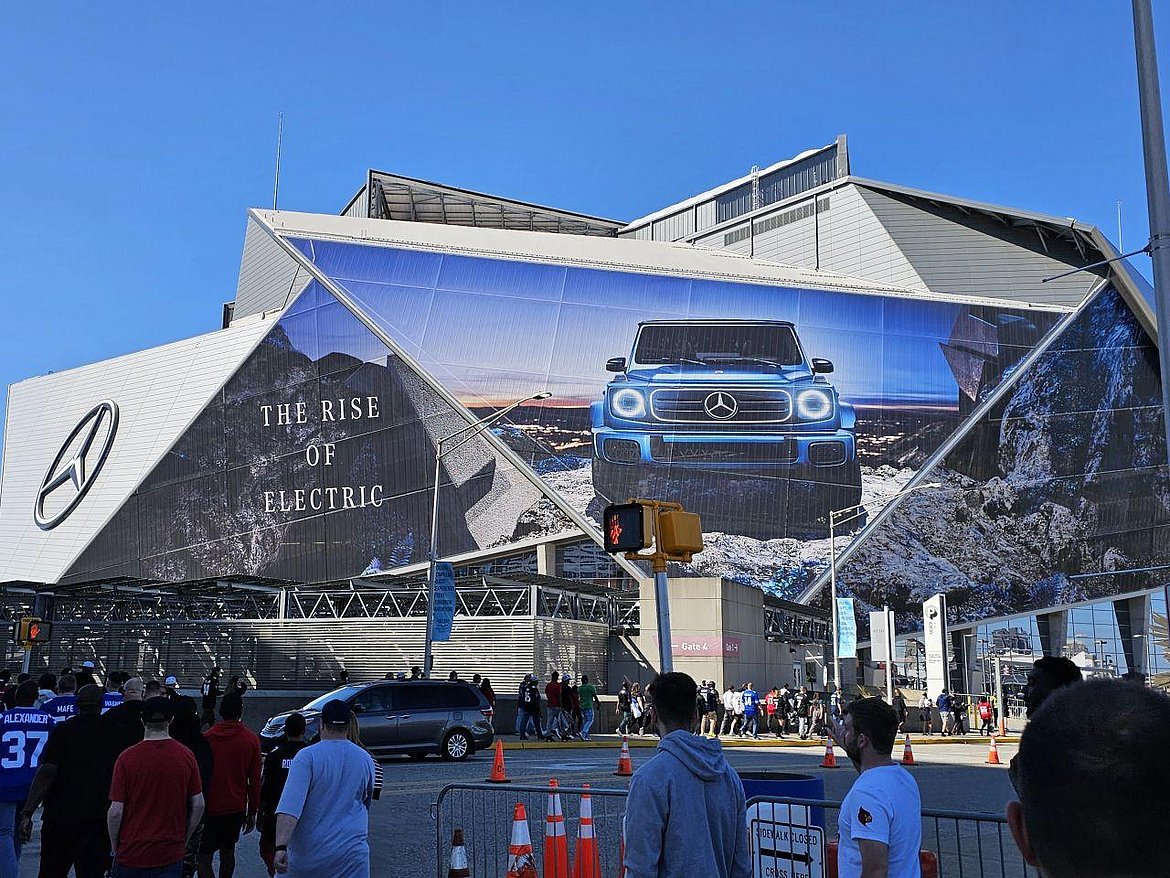 The Mercedes-Benz Arena in Atlanta