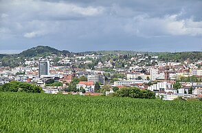 Blick auf Pforzheim vom Stadteil Haidach / View of Pforzheim from the Haidach district