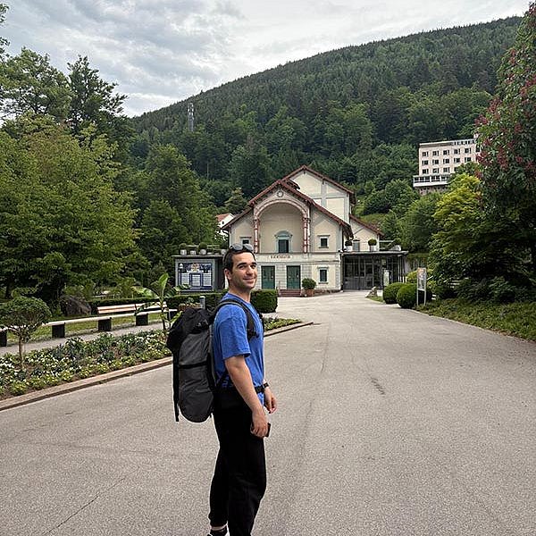 Dogan Koc does hiking in Bad Wildbad