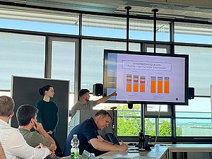 Two Master's students from the Life Cycle & Sustainability program present a project case study.