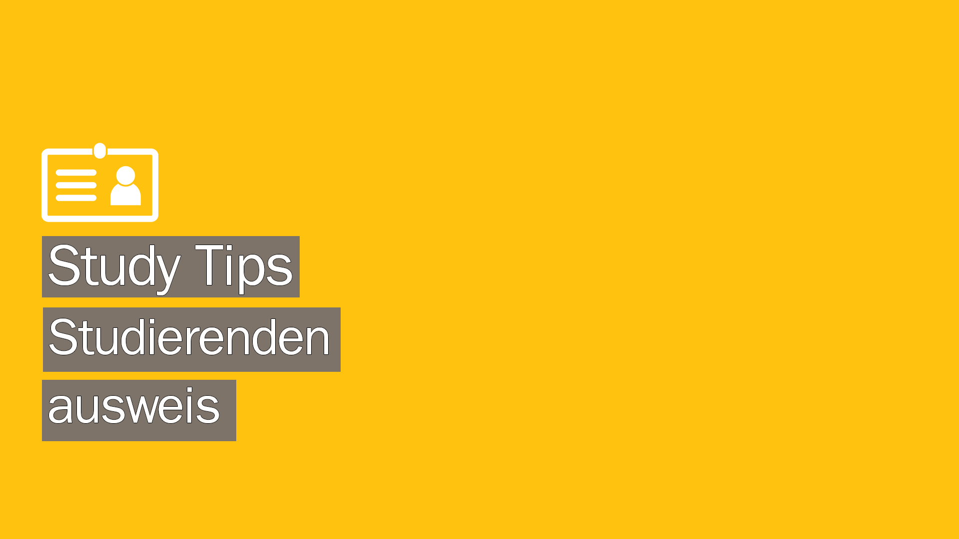 Study Tip Welche Funktionen hat der Studierendenausweis